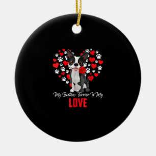 Adorno De Cerámica Regalo de Perro Amante Para Mujeres Mi Terrier De