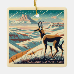 Adorno De Cerámica Regalo de recuerdo de invierno del Parque Nacional