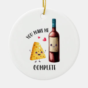 Adorno De Cerámica Regalo de San Valentín que me haces completar