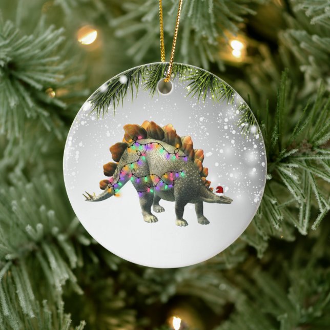 Adorno De Cerámica Regalo De Stegosaurus Para El Adulto Adulto Estego (Árbol)