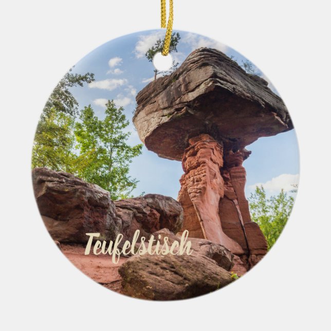 Adorno De Cerámica regalo de Teufelstisch Hinterweidenthal Pfalz Alem (Frente)