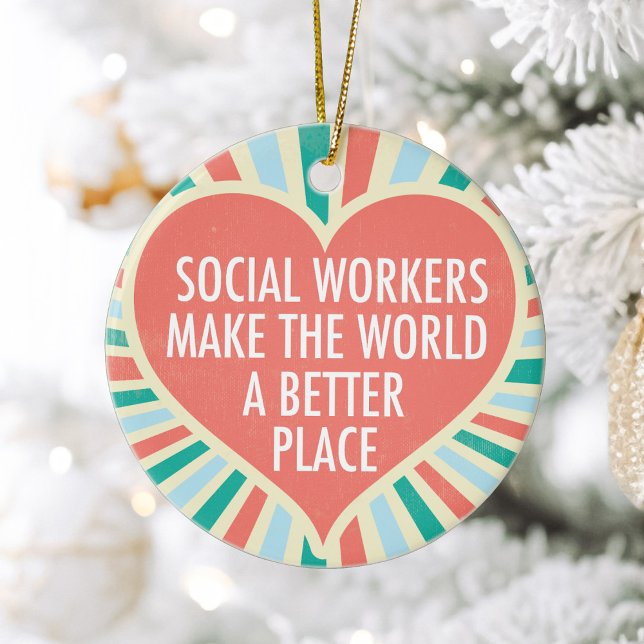Adorno De Cerámica Regalo de trabajador social inspirador (Subido por el creador)