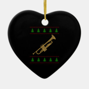 Adorno De Cerámica Regalo de trompeta de Navidad