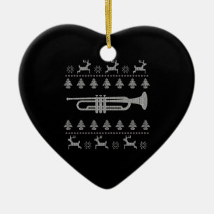Adorno De Cerámica Regalo de Trumpet para navidades