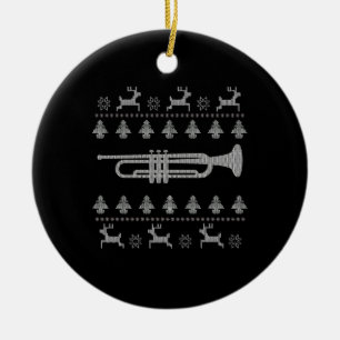 Adorno De Cerámica Regalo de Trumpet para navidades
