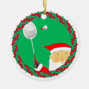 Adorno de cerámica regalo de vacaciones de bádmint