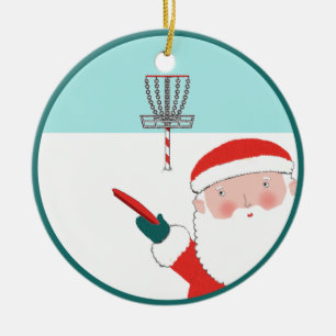 Adorno De Cerámica Regalo de vacaciones de Disc Golf