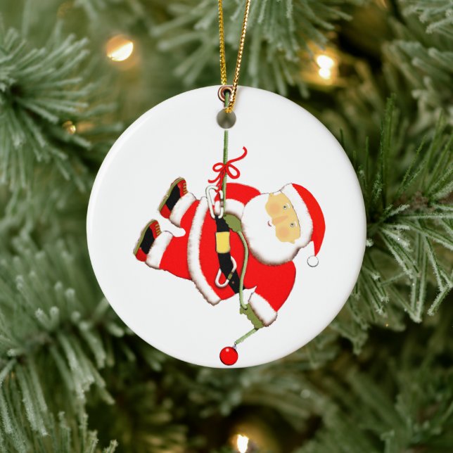 Adorno De Cerámica Regalo de vacaciones de escalada de rock (Árbol)