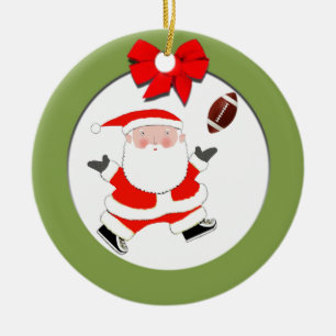 Adorno De Cerámica Regalo de vacaciones de fútbol