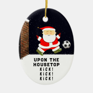Adorno De Cerámica Regalo de vacaciones de fútbol