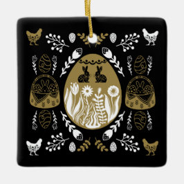 Adorno De Cerámica Regalo de vacaciones de Pascua de Abril