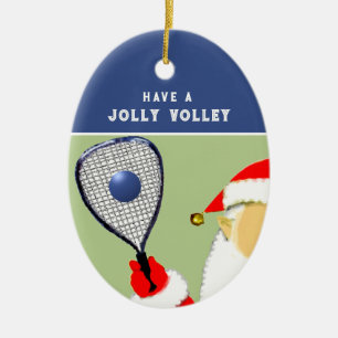 Adorno De Cerámica Regalo de vacaciones del jugador de squash