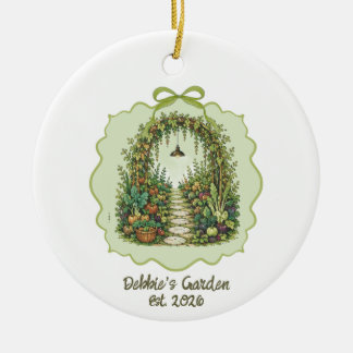 Adorno De Cerámica Regalo de vacaciones personalizado para un jardine