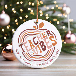 Adorno De Cerámica Regalo del Personalizado Boho Apple para la Apreci