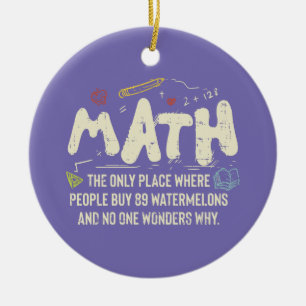 Adorno De Cerámica Regalo del profesor de matemáticas