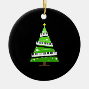 Adorno De Cerámica Regalo del profesor de piano de árbol de Navidad
