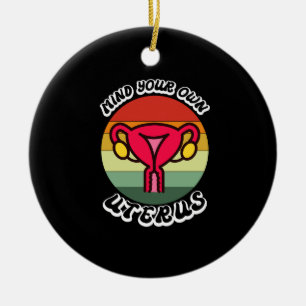 Adorno De Cerámica Regalo Feminista Divertido Útero Antiguo Cuida Tus