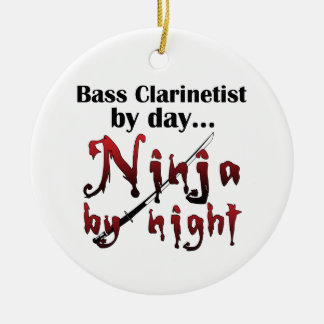 Adorno De Cerámica Regalo musical Bass Clarinet Ninja