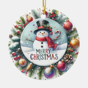 Adorno De Cerámica Regalo navideño Feliz Navidad