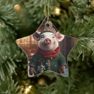 Adorno De Cerámica Regalo para amantes de animales, regalo para amant