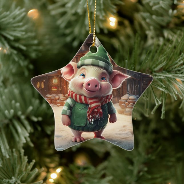 Adorno De Cerámica Regalo para amantes de animales, regalo para amant (Árbol)