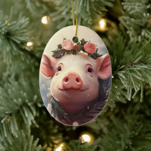 Adorno De Cerámica Regalo para amantes de animales, regalo para amant