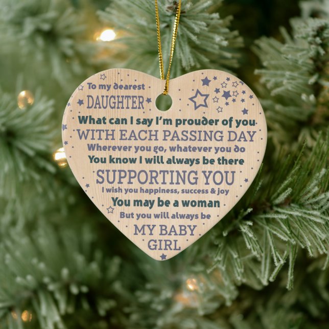 Adorno De Cerámica Regalo para la hija (Árbol)