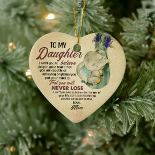 Adorno De Cerámica Regalo para la hija- De mamá
