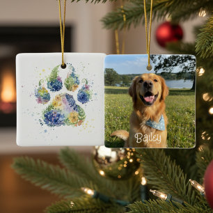 Adorno De Cerámica Regalo para Mamá Perruna – Amante de Mascotas Flor