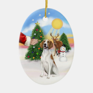 Adorno De Cerámica regalo para un American Foxhound