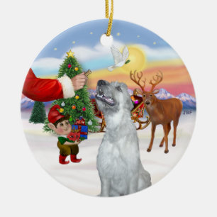 Adorno De Cerámica Regalo para un Irish Wolfhound