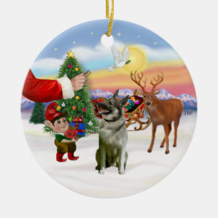 Adorno De Cerámica Regalo para un Norwegian Elkhound