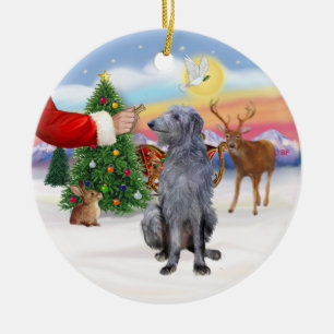 Adorno De Cerámica Regalo para un Scottish Deerhound