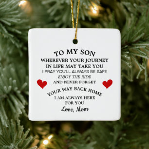 Adorno De Cerámica Regalo perfecto de madre a hijo