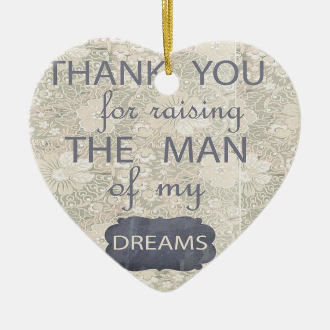 Adorno De Cerámica Regalo perfecto para la suegra (Frente)