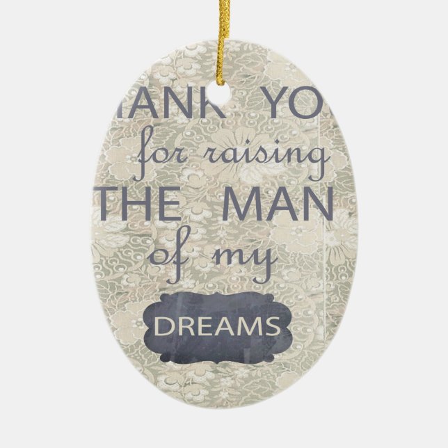 Adorno De Cerámica Regalo perfecto para la suegra (Frente)