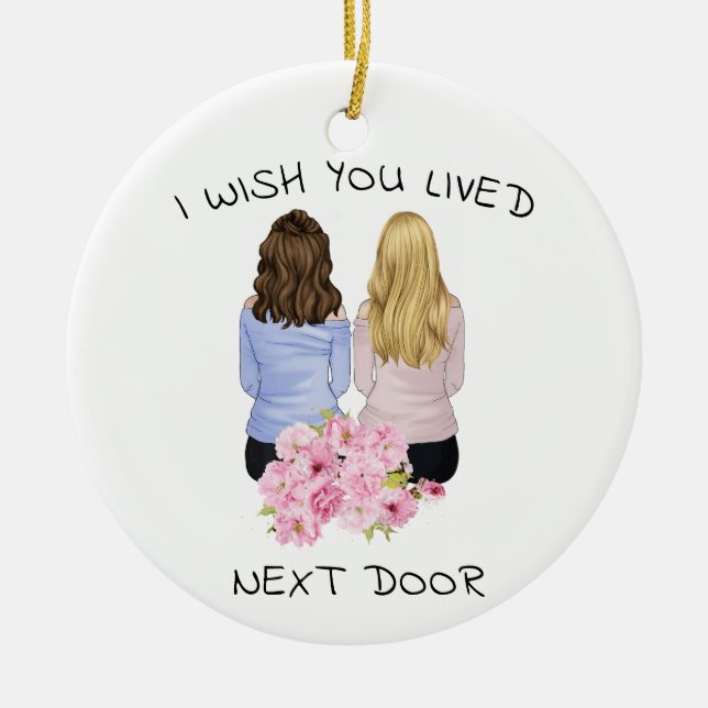 Adorno De Cerámica Regalo personal - Te deseo vivir al lado (Frente)