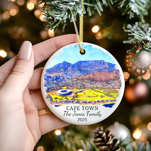 Adorno De Cerámica Regalo personalizado de Ciudad del Cabo, Sudáfrica