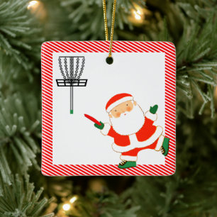 Adorno De Cerámica Regalo personalizado de golf con disco