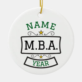 Adorno De Cerámica Regalo personalizado de graduación de MBA