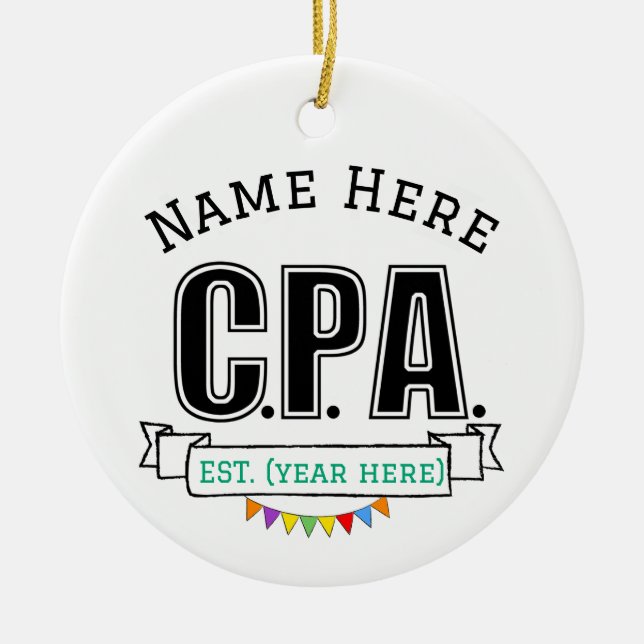 Adorno De Cerámica Regalo personalizado de Ornament CPA para licencia (Frente)