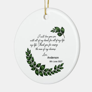 Adorno De Cerámica Regalo personalizado para la madre del novio o la