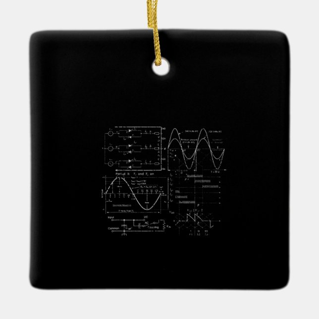 Adorno De Cerámica Regalo único de electricidad de ingeniero eléctric (Anverso)