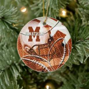 Adorno De Cerámica regalos atléticos varly carta monograma fútbol