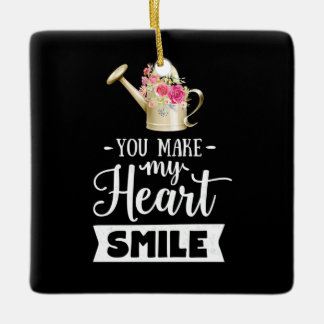 Adorno De Cerámica Regalos de boda | Me Haces Sonreír El Corazón