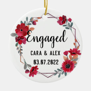 Adorno De Cerámica Regalos de compromiso para parejas personalizadas