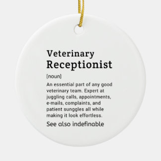 Adorno De Cerámica Regalos de cumpleaños para veterinarios y veterina