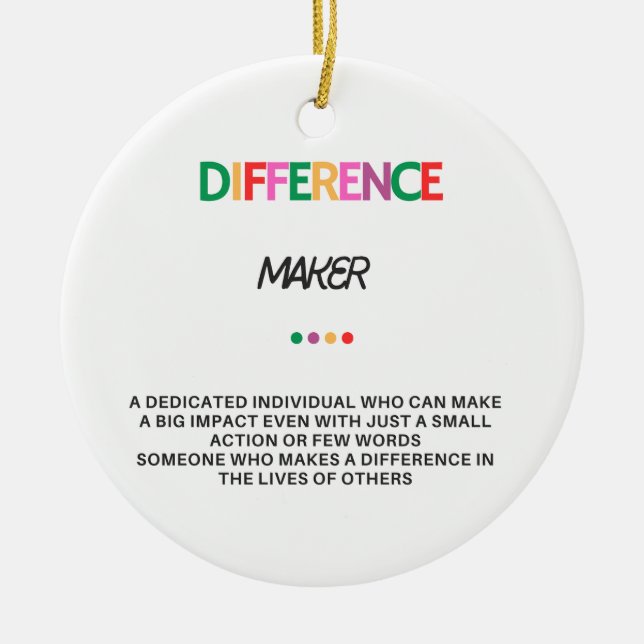 Adorno De Cerámica Regalos De Diferencias Para Mujeres, Gracias Regal (Frente)