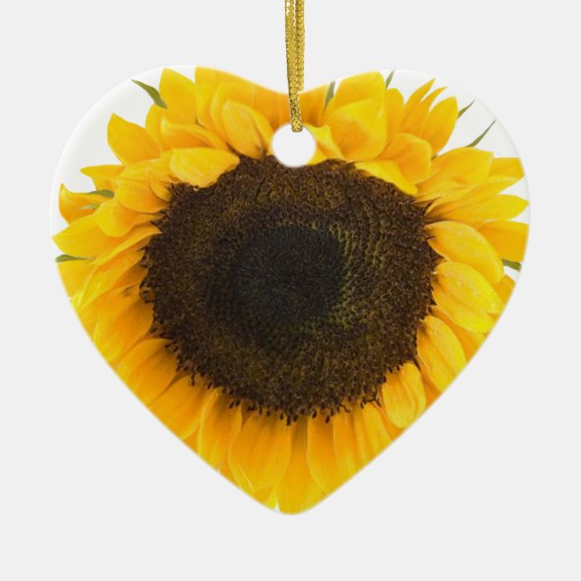 Adorno De Cerámica Regalos de girasol (Frente)