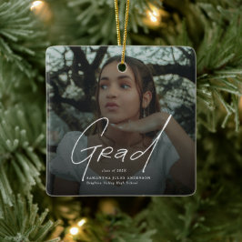 Adorno De Cerámica Regalos de Graduación de Escuela Secundaria con Fo